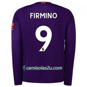 Camisolas de Futebol Liverpool Firmino 9 Equipamento Alternativa 2018/19 Manga Comprida